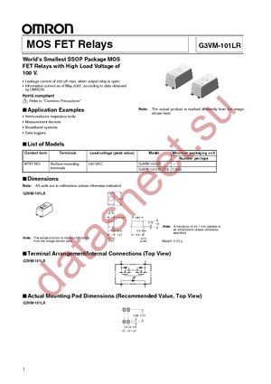 G3VM-21LR1 datasheet  